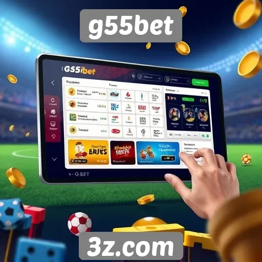 explorando a interface do usuário do g55bet